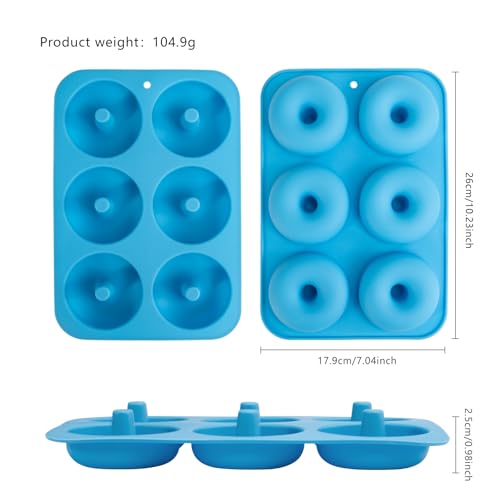 Silicone Donut Pan Set of 3 (3.5 Count)