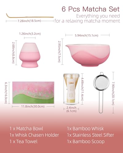 Premium Matcha Whisk Set (6 Count)