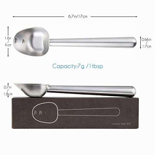 Stainless Steel Long Hollow Handle Coffee Scoop