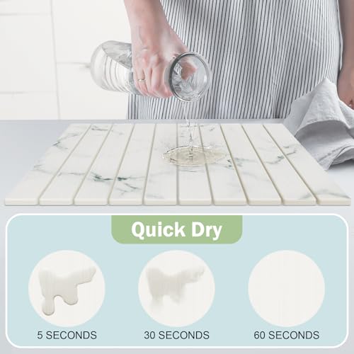 Stone Dish Drying Mat for Kitchen Counter