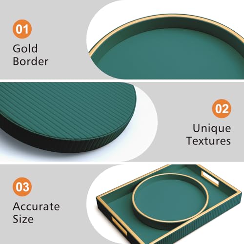 Leather Tray Desktop Storage Organizer