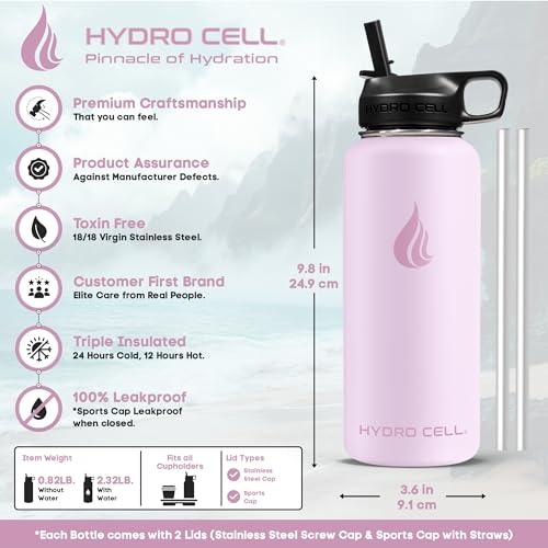 Stainless Steel Insulated Water Bottle with Straw