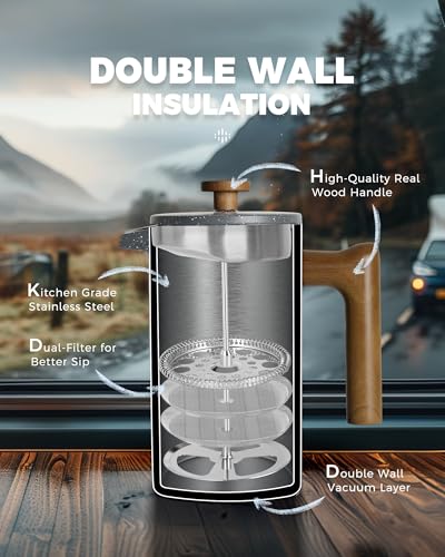 POLIVIAR French Press Coffee Maker