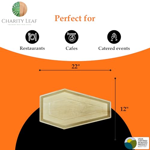 Disposable Bamboo 22"x12" Coffin Trays (5 Count)