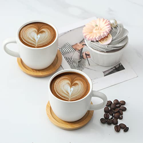 3 Ounce Espresso Cups and Saucers Set of 6 (6 Count)