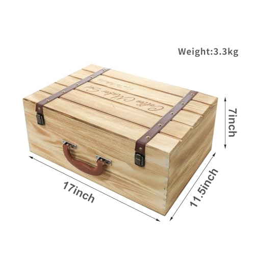 Pour Over Manual Coffee Maker Set 2 Cup Coffee Dripper with Wooden Suitcase Coffee Kettle Scale Bean Grinder All In 1 Traveling Camping Hiking