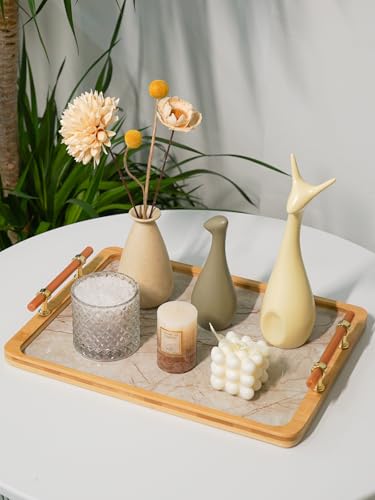16" x 12" Bamboo Serving Tray with Handles
