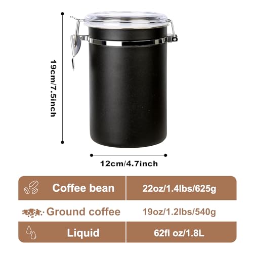 Stainless Steel Food Container with Clear Lids Airtight Storage Container Small Canisters Kitchen Pantry Storage for Cereal