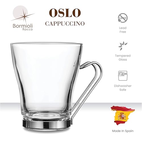 OSLO Glass Coffee Mug (4 Count)