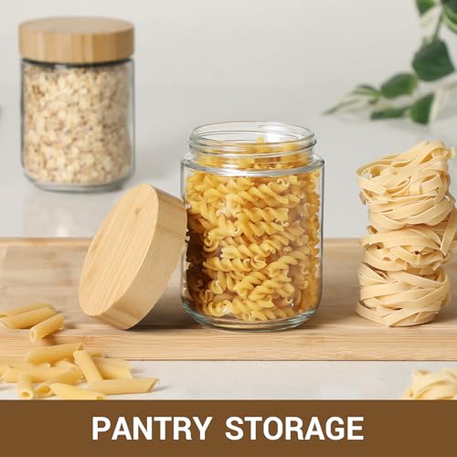 4 pack 16oz Glass jars with Airtight Lids