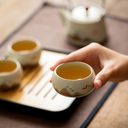 7 Piece Ruyao Ceramic Chinese GongfuTea Set
