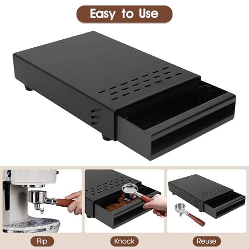 Coffee Knock Box Drawer Stainless Steel 13.5 x 9.9 Inch