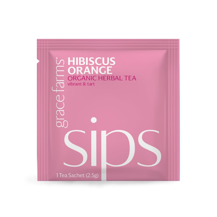 Organic HIBISCUS ORANGE Herbal Tea (100 Count)