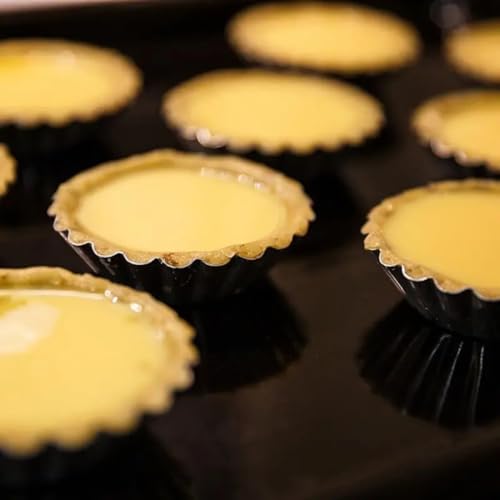 12 Pcs Stainless Steel Tart Pans (12 Count)