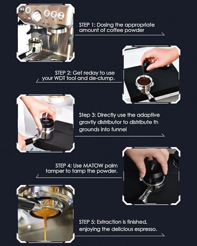 54mm Dosing Funnel & Gravity Distributor Fits Breville Portafilters