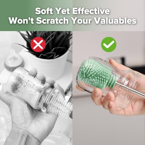 Silicone Cleaning Brush for Baby Bottles & Crevices