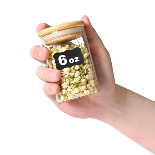 6oz Glass Food Storage Jars (6 Count)