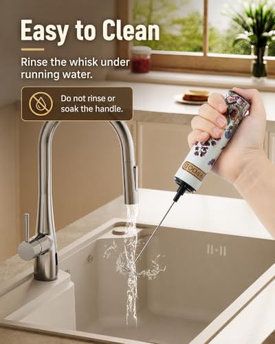 Rechargeable Milk Frother with Cover