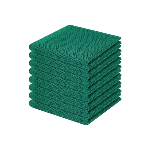 100% Cotton Waffle Weave Kitchen Dish Cloths 8 (8 Count)
