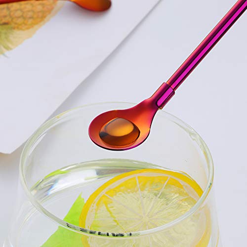 Straw Spoon 8PCS 8.5inch 18 (8 Count)