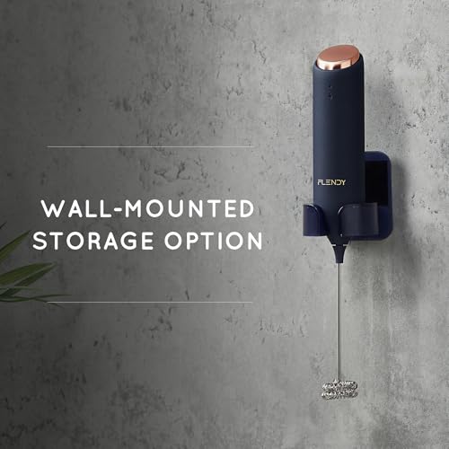 Rechargeable Milk Frother Handheld with Charging Stand