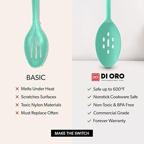 DI ORO Silicone Cooking Spoons (2 Count)