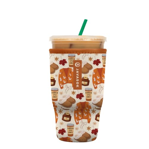 JavaSok Iced Coffee & Cold Soda Insulated Neoprene Cup Sleeve