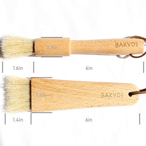 Pastry Brushes With Natural Wood and Bristles