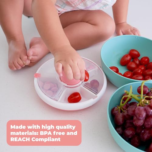 Kids Small Snack Spinner Flip Bundle with Hand Strap and Sticker Sheet