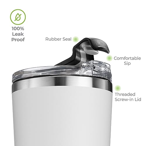 16 oz Insulated Coffee Tumbler with Leakproof Lid