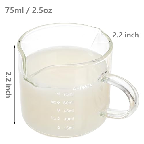 4 Pack Measuring Cups Espresso Shot Glasses
