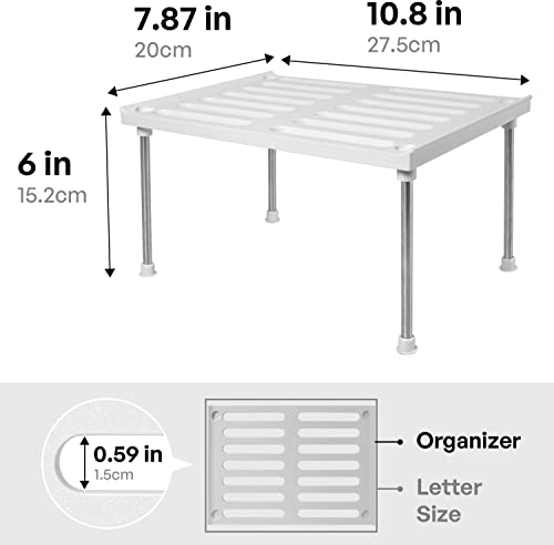 Stackable Kitchen Cabinet Organizer Set of 2 (2 Count)