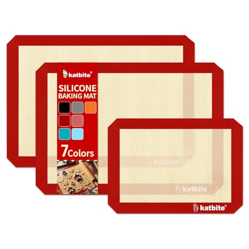 Silicone Baking Mat Set of 3 Red