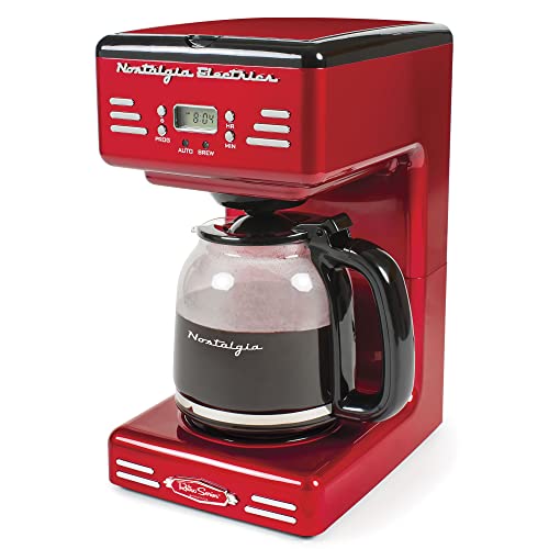 Retro 12 Cup Programmable Coffee Maker With LED Display