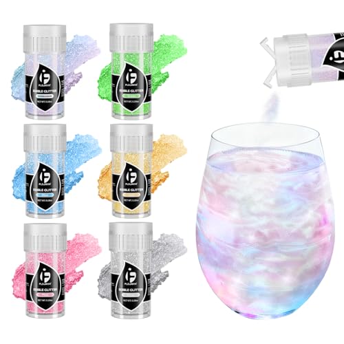 6 Colors Edible Glitter for Drinks