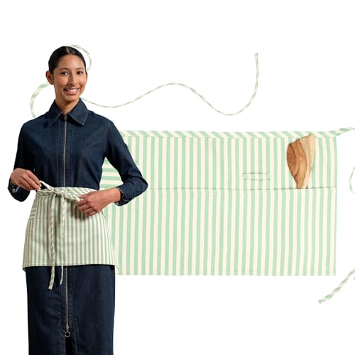 Chef Waist Aprons for Women with Pockets