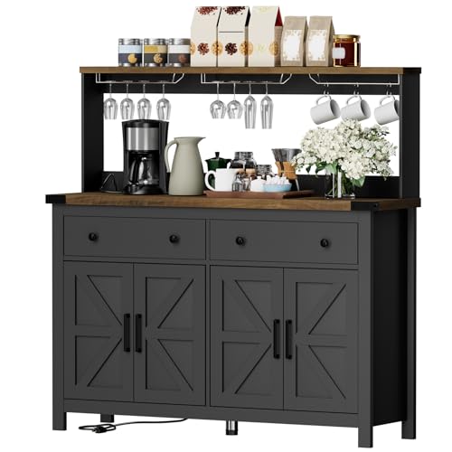 Hutch Storage Cabinet Buffet with Drawers