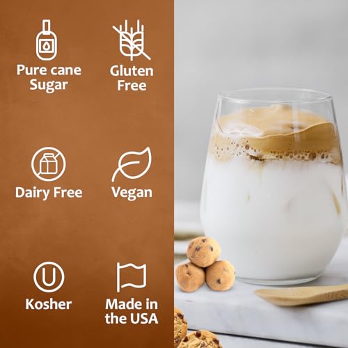 Coffee Syrup Chocolate Chip Cookie Dough Flavored Syrup for Drinks (25.4 Fl Oz)