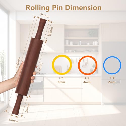 Sapele Rolling Pin with Handles