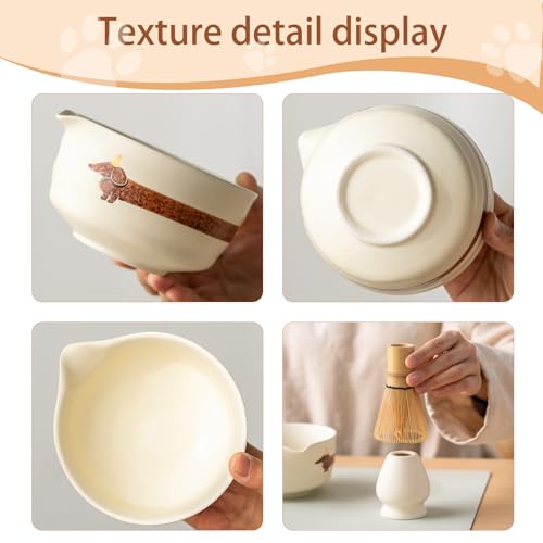 Matcha Set with Dog Pattern (5 Count)