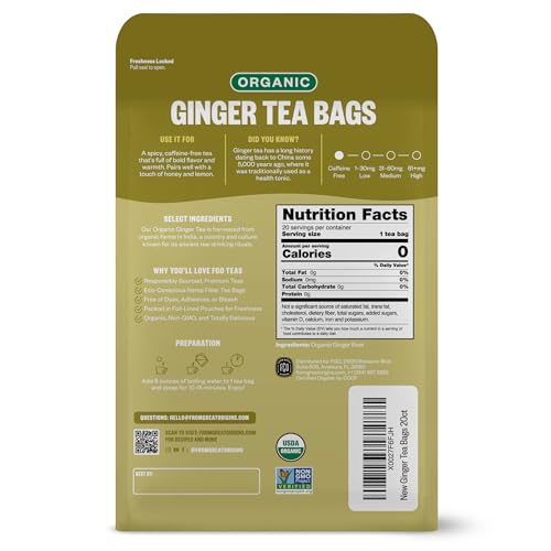 Organic Ginger Tea (100 Count)