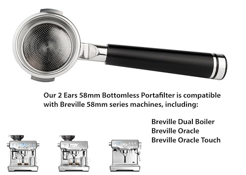 58mm Bottomless Naked 2 Ears Portafilter