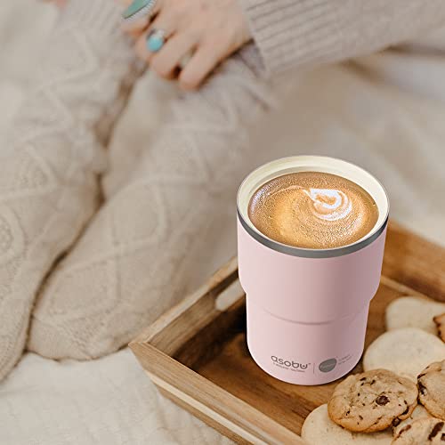 Travel Mug Ceramic Coated Stainless Steel Insulated with Leak and Spill Proof Lid