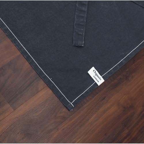 Cotton Solid Aprons for Women with Pocket