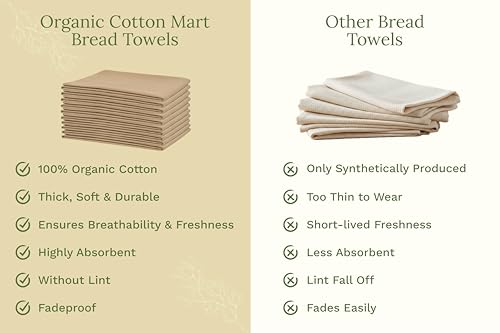Organic Cotton Beige Flour Sack Towels (10 Count)