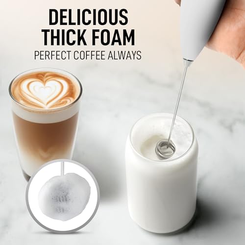 Powerful Milk Frother Wand With Duracell Batteries