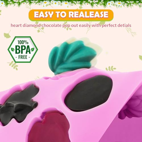 Flower Candy Molds Silicone (2 Count)