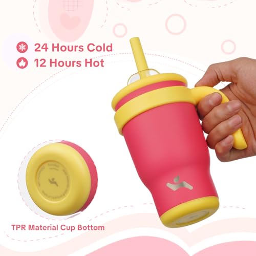 14 oz Tumbler with Handle and Straw