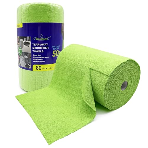 Microfiber Cleaning Cloth Roll (80 Count)