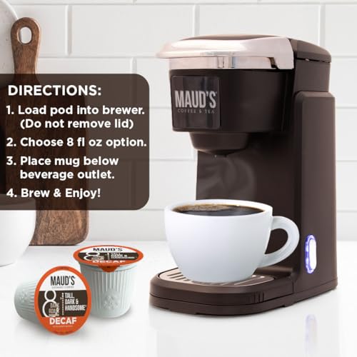 Maud’s Decaf Dark Roast Coffee Pods (200 Count)